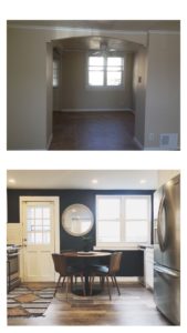 before and after interior painting