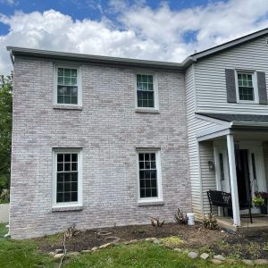 Premier Exterior Whitewash Brick Project on Treeline Dr, in Holland PA