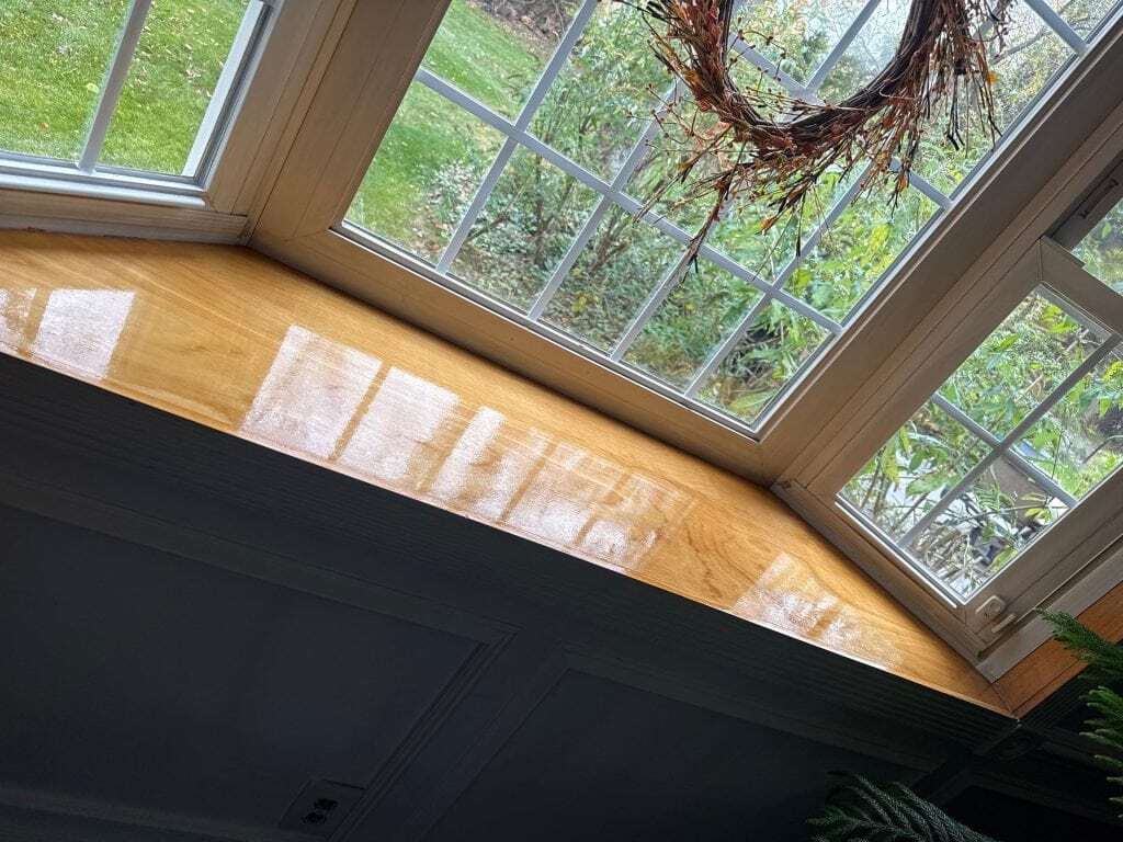 How to Repair Damaged Woodwork Before You Paint It (A Philadelphia Painter's Guide) 3 Custom carpentry and trim repair on a bay window in a Blue Bell, PA home by PAINT Philadelphia
